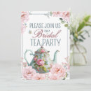 Search for tea time bridal shower invitations Teacups