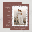 Search for brown engagement party invitations Simple