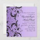Search for black purple elegant wedding invitations Luxury