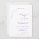 Search for lavendar wedding invitations Modern