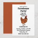 Search for funny chickens invitations Rooster