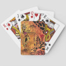 Search for giraffe playing cards African