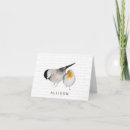 Search for bird note cards Chickadee