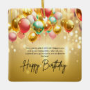 Search for meaningful christmas tree decorations Golden birthday wishes