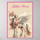 Search for pink unicorn posters For kids