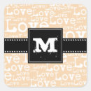 Search for beige wedding stickers Monograms
