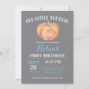 Search for online 1st birthday invitations Our little pumpkin