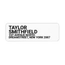 Search for typing return address labels Bold