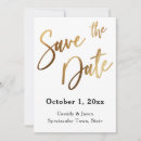 Search for black gold save the dates Modern