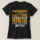 Search for playwright tshirts Job