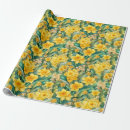 Search for daffodil wrapping paper Watercolor