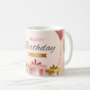 Search for happy birthday balloons mugs Pink