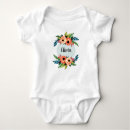 Search for modern watercolor baby clothes Botanical