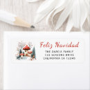 Search for snow return address labels Red and white