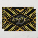 Search for gatsby style postcards Black and gold
