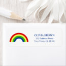 Search for rainbow birthday return address labels Boy