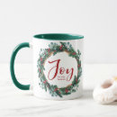 Search for evergreen mugs Red and green