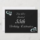 Search for 55th birthday invitations Typography