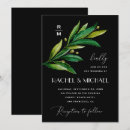 Search for green and black wedding invitations Watercolor