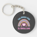 Search for give love key rings Giving