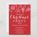 Search for ornament party invitations Red