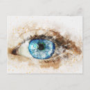Search for abstract eye postcards Blue