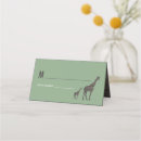 Search for safari place cards Giraffe