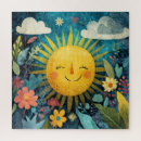 Search for cartoon sun puzzles Sunshine