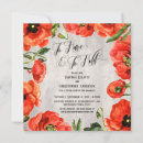 Search for poppy red invitations Watercolor