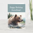 Search for brown bear birthday cards Humour