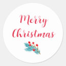 Search for elegant merry christmas stickers Classic traditional