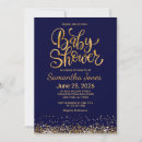 Search for navy and gold baby shower invitations Blue