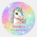 Search for rainbow unicorn stickers Pink purple