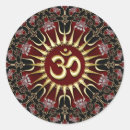 Search for mandala om stickers Yoga