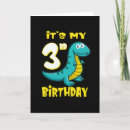 Search for dinosaur 3rd birthday cards Boy