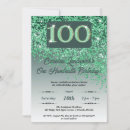 Search for 100 years birthday invitations Glam