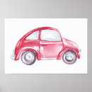 Search for car nursery posters Red