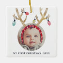 Search for new baby christmas tree decorations Typography