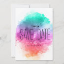 Search for creative save the dates Watercolor