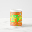 Search for green and orange mugs Blue