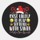 Search for softball stickers Xmas