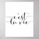 Search for french script posters C'est la vie