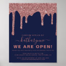 Search for navy blue and rose gold posters Glitter
