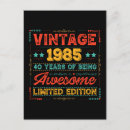 Search for 40th birthday postcards 40 years old