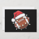 Search for football player christmas cards Santa