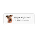 Search for airedale return address labels Dog