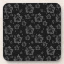 Search for black flowers coasters Decorative