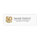 Search for happy birthday return address labels Typography