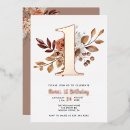 Search for fall 1st birthday invitations Boho