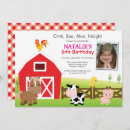 Search for farm birthday invitations barn animals